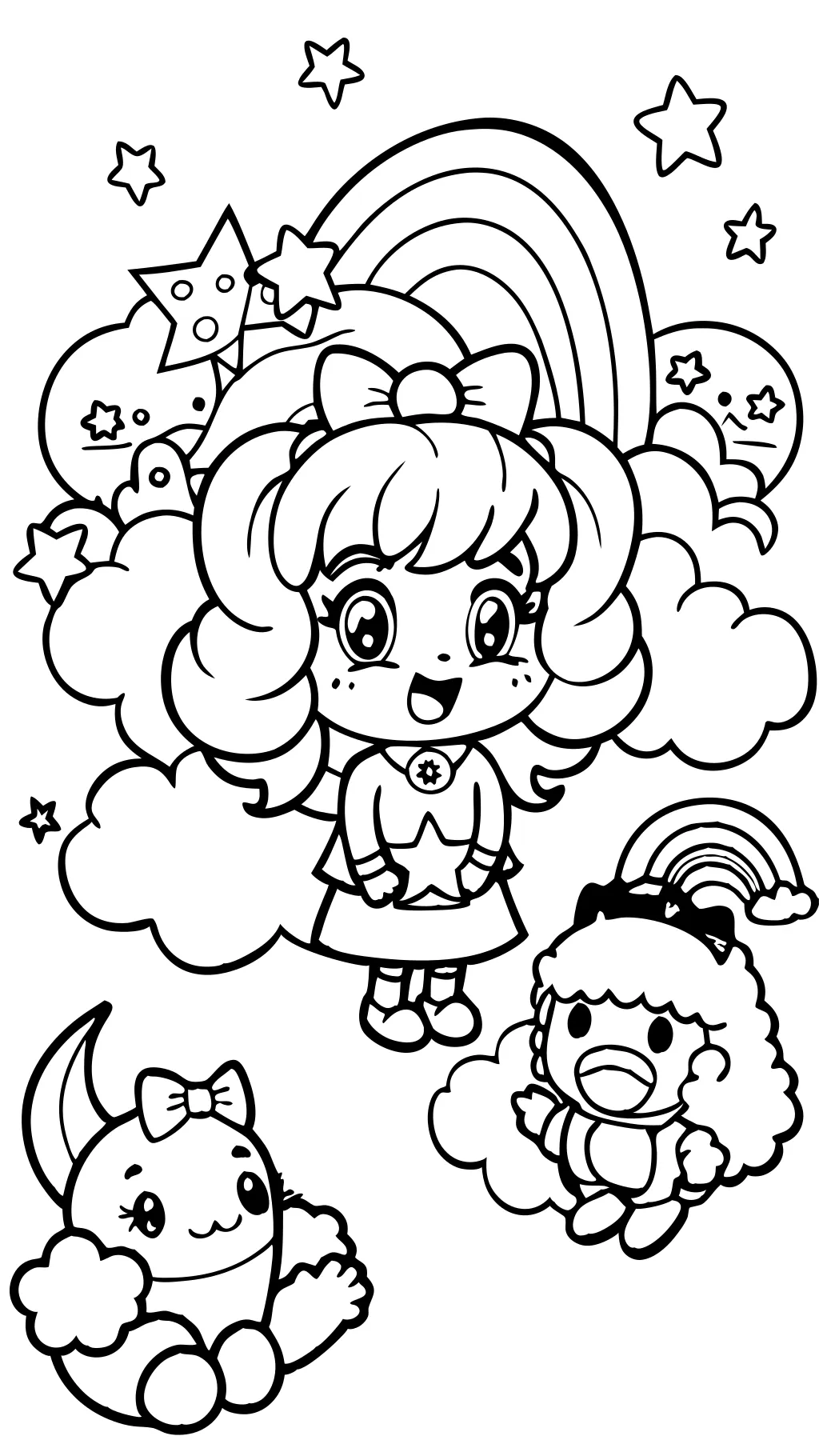 rainbow brite coloring pages